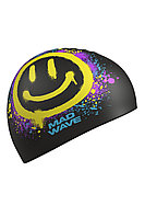 Шапочка силиконовая юниорская Mad Wave Spray Smile