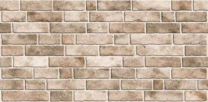 Керамогранит Modern Brick Cream Rustic, 60х120 см - фото 1 - id-p116300118