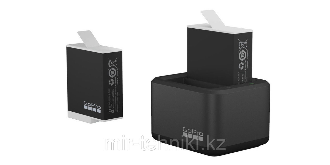 Зарядное устройство + 2 аккумулятора GoPro Dual Charger + Enduro Batteries (ADDBD-211-AS) - фото 2 - id-p116300267