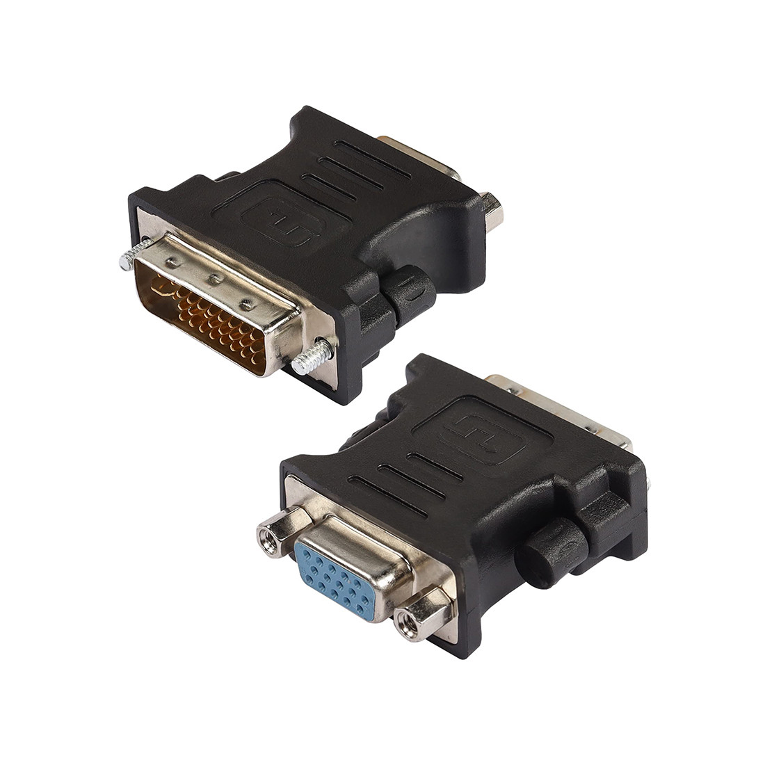 Переходник DVI - VGA iPower (DVI 24+5) черный - фото 1 - id-p116300466