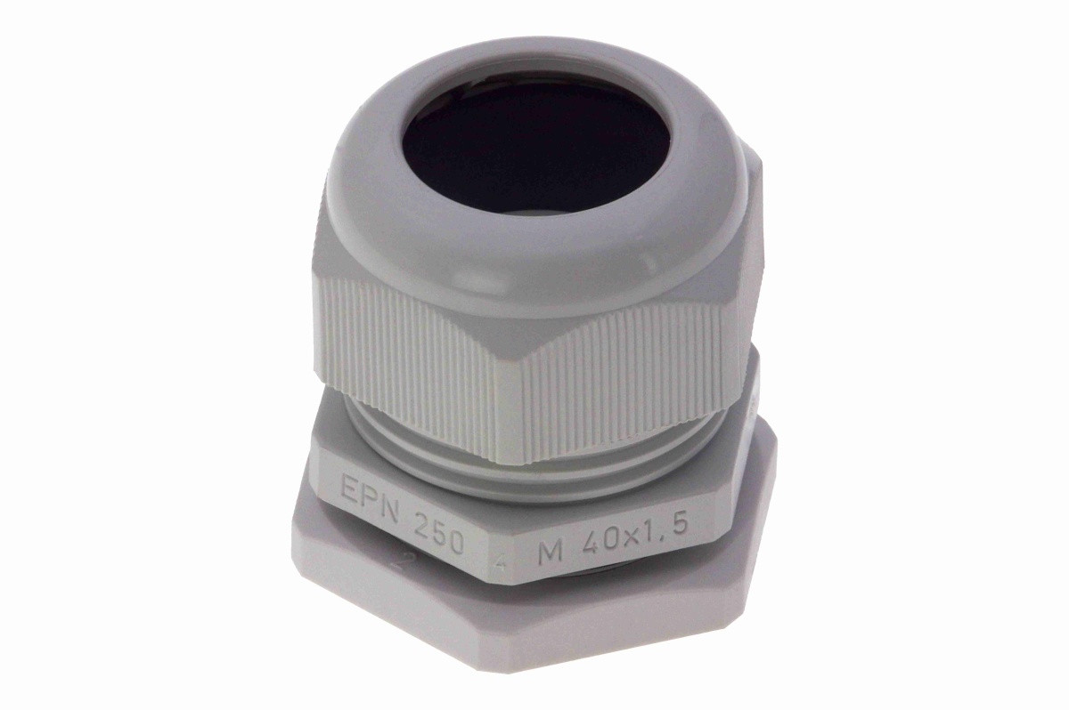 25240-GR INPIN Кабельный ввод М40х1,5 (19-28мм) IP68, пластик, серый