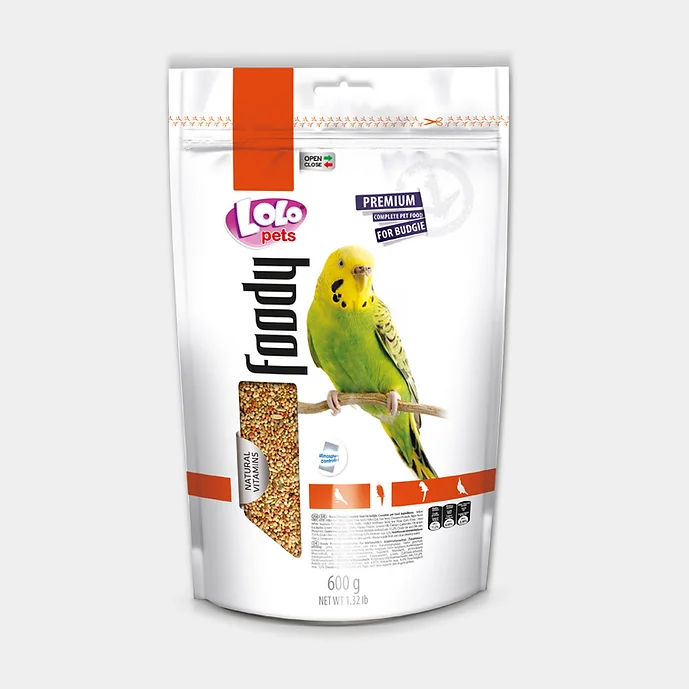 Lolo Pets полнорационный корм для волнистых попугаев, 600 г. - фото 1 - id-p116305816