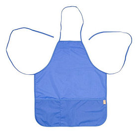 Фартук для труда, 2 кармана, синий, №1 School