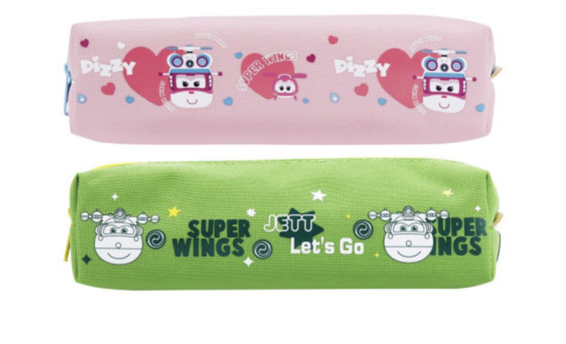 Пенал 1 отделение Deli, 190х55х50 мм, на молнии, ассорти