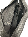 Мужская деловая сумка-портфель из плетёной кожи  "The Bond". Высота 30 см, ширина 40 см, глубина 7 см., фото 2