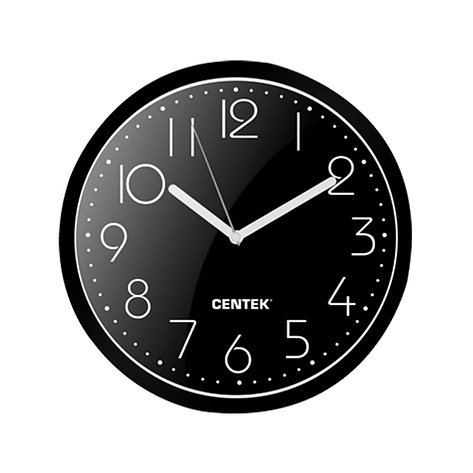 Часы настенные Centek СТ-7105 Черный 2-020970 CT-7105 Black, фото 2
