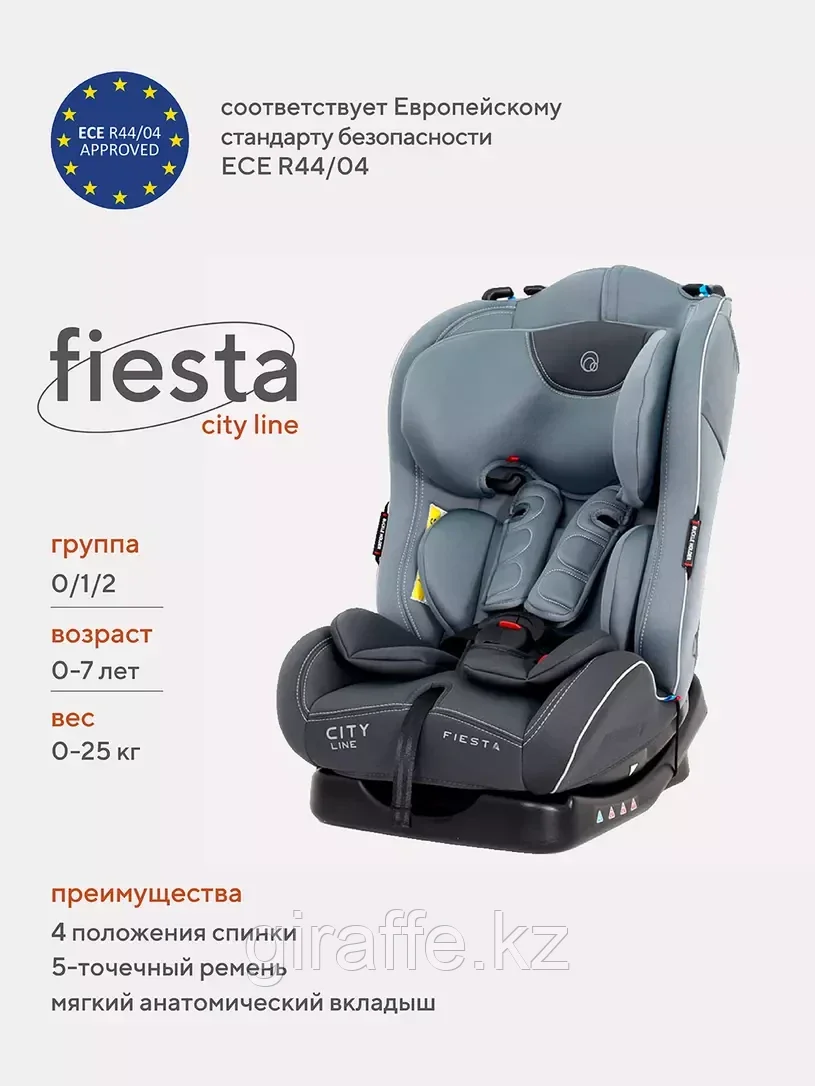 АВТОКРЕСЛО RANT FIESTA CITY LINE 0/1/2 0-25 КГ Grey, фото 1