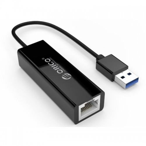 Сетевой адаптор USB-LAN ORICO (UTJ-U3-Bk-BP) USB3.0 - фото 1 - id-p116306769