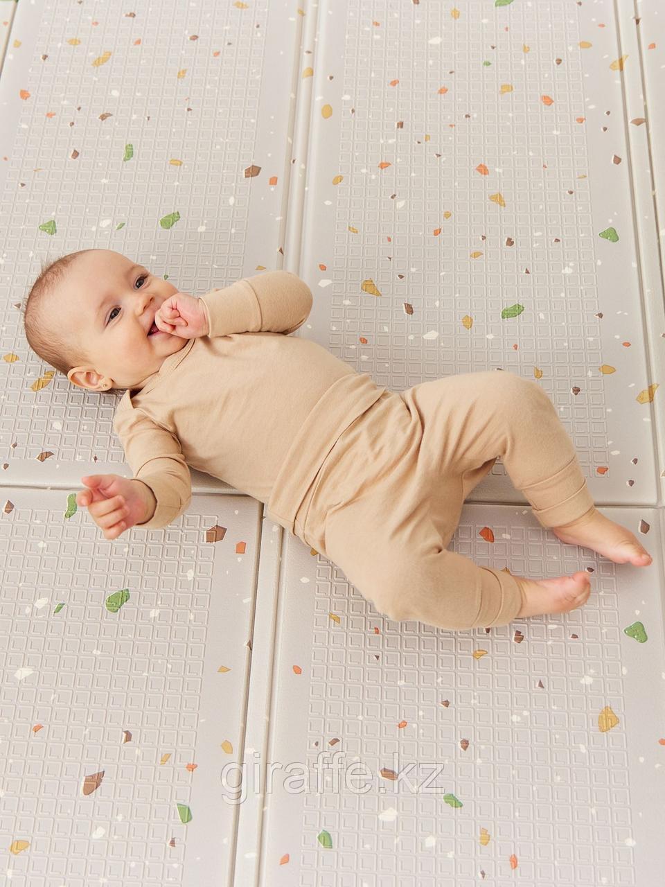 Складной игровой развивающий коврик детский Happy Baby Soft Floor stone - фото 4 - id-p116306803