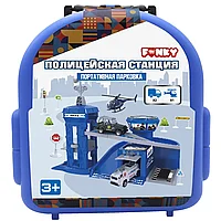 Портативный игровой набор - полицейская станция 32 предмета Funky Toys
