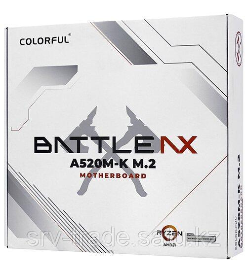 Материнская плата Colorful BATTLE-AX A520M-K M.2 V14MB Socket AM4, MATX, AMD B520 (VGA+HDMI), 2DDR4, PCIx16, - фото 2 - id-p116309125