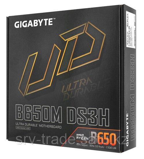 Материнская плата Gigabyte B650M DS3HMB Socket AM5, MATX, AMD B650 (2DP+HDMI), 4DDR5, PCIx16, PCIx1 - фото 2 - id-p116309181