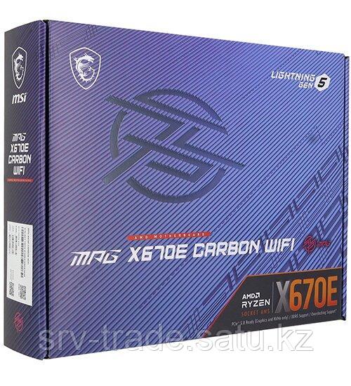 Материнская плата MSI MPG X670E CARBON WIFIMB Socket AM5, ATX, AMD X670 (DP+HDMI), 4DDR5, 3PCIx16 - фото 2 - id-p116309234