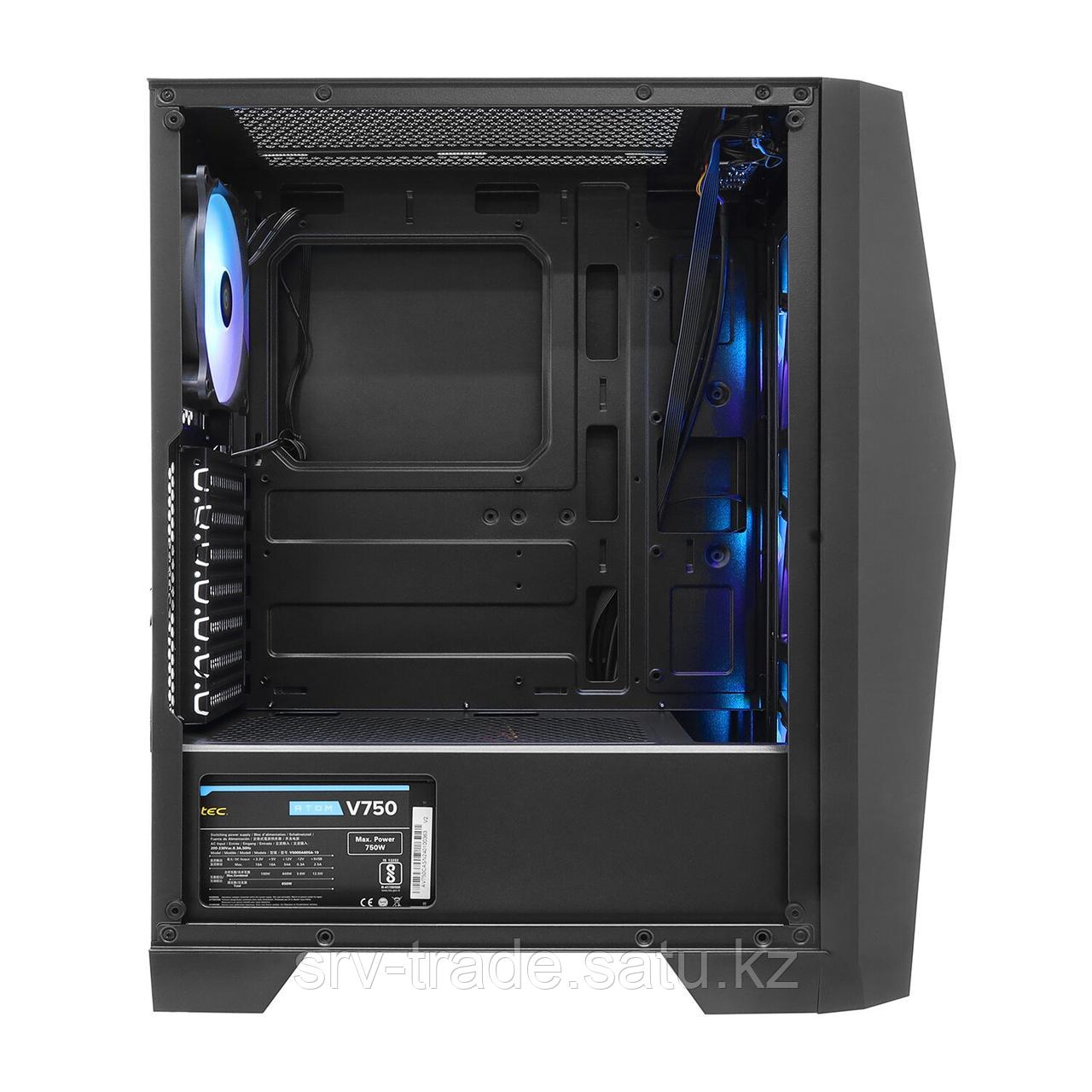 Корпус ATX midi tower Antec, AX51, (AX51EV75), черныйCase AX51EV75, 1*120 ARGB+3*120 ARGB fan(Atom 750W), - фото 5 - id-p116308389