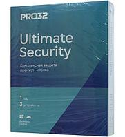 Антивирус Pro32 Ultimate Security, PRO32-PUS-NS(BOX)-1-3 KZ, подписка на 1 год на 3 устройства, box