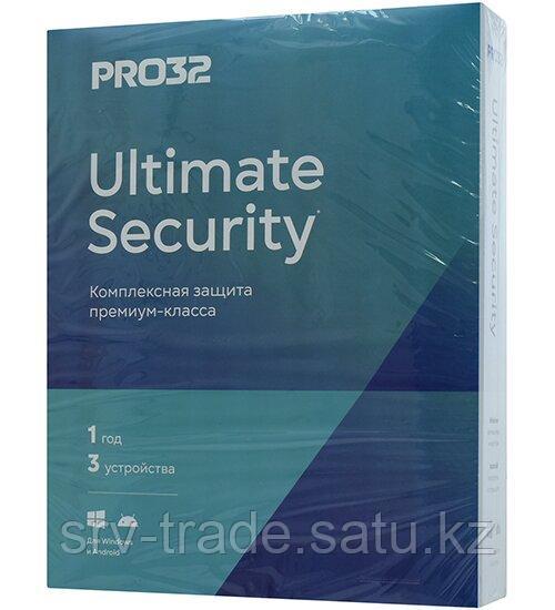 Антивирус Pro32 Ultimate Security, PRO32-PUS-NS(BOX)-1-3 KZ, подписка на 1 год на 3 устройства, box - фото 1 - id-p116308516