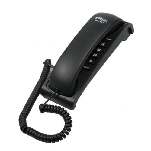 Ritmix RT-007 - Black аналоговый телефон (Ritmix RT-007 - Black) - фото 1 - id-p116310042