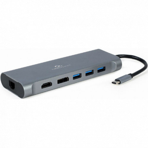 Cablexpert USB Type-C 8-in-1 multi-port adapter (A-CM-COMBO8-01) - фото 1 - id-p116310147