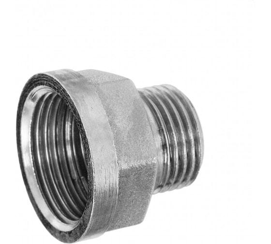 Муфта сгонная 3/4Нх1В МС 20Н/25В никель, фото 1