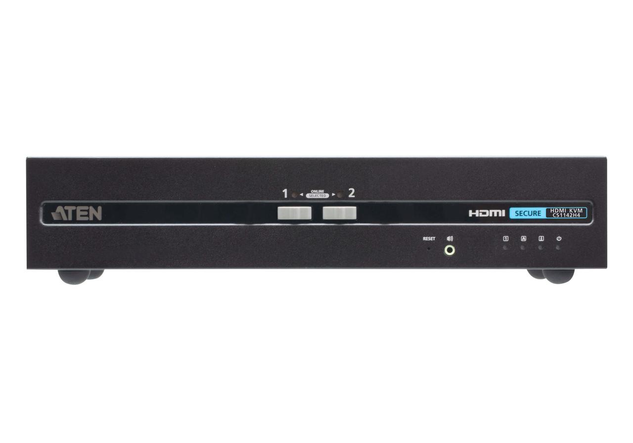 2-портовый, USB, HDMI, защищенный KVM-переключатель с поддержкой Dual Display CS1142H4 ATEN