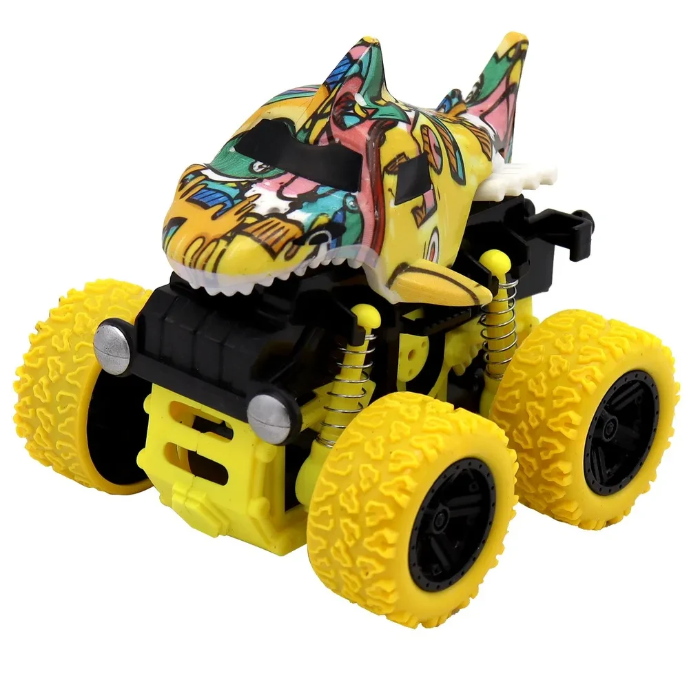 Машинка "Акула" 4х4 фрикционная с жёлтыми колесами Funky Toys