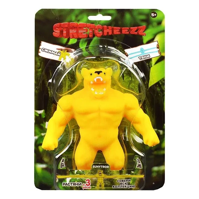 Фигурка-тянучка желтый Медведь 14 см. Stretcheezz