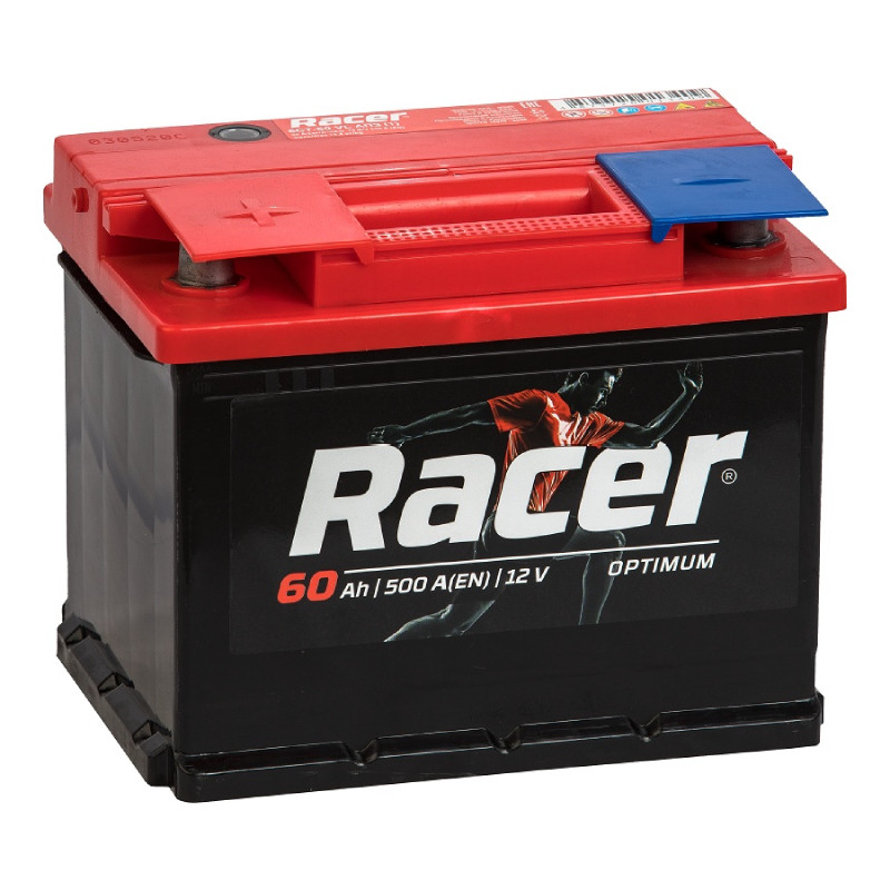 Аккумулятор Racer Optimum 6СТ-60Ah +/- - фото 1 - id-p116303782