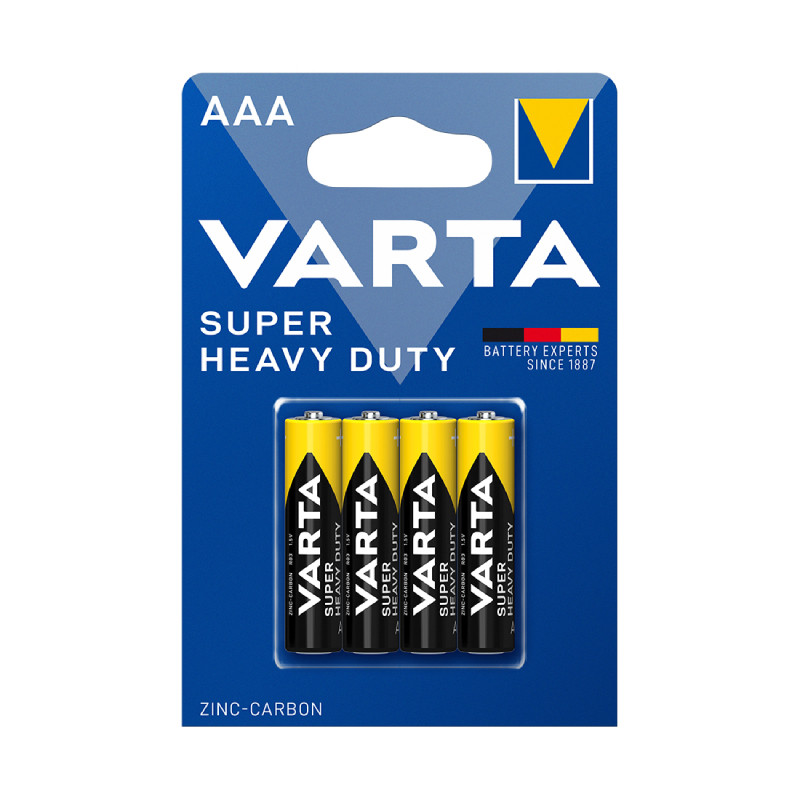 Батарейка Varta Superlife Super Heavy Duty Micro 1.5V R03P/AAA 4 шт. - фото 1 - id-p116304362