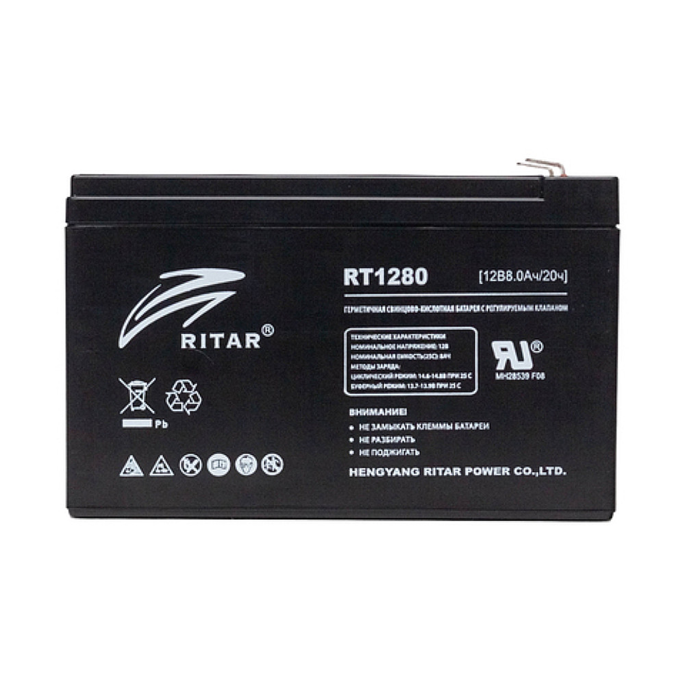 Аккумуляторная батарея Ritar RT1280 12В 8Ач - фото 1 - id-p116305435