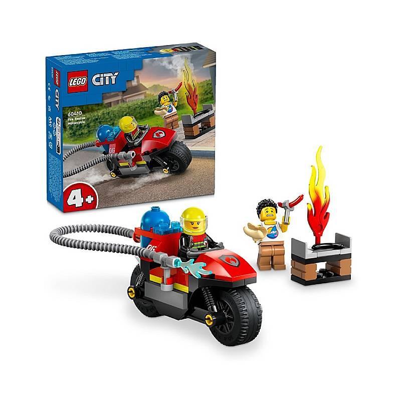 Конструктор Lego Мотоцикл пожарно-спасательных служб City 60410 57 деталей - фото 1 - id-p116305455