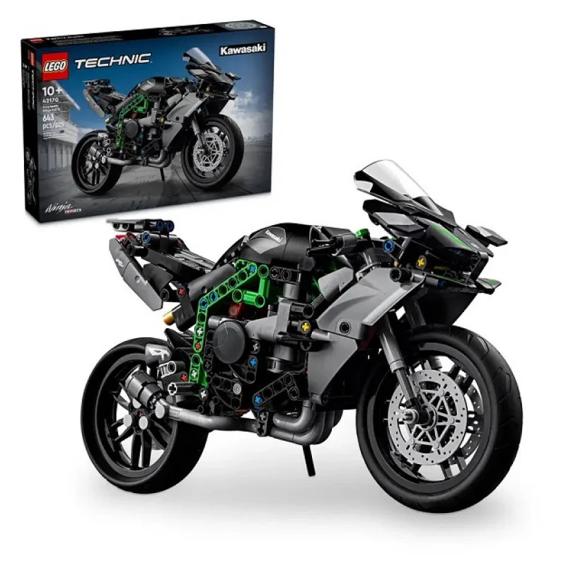 Конструктор Lego Техник Мотоцикл Kawasaki Ninja H2R 42170 643 деталей - фото 2 - id-p116305577