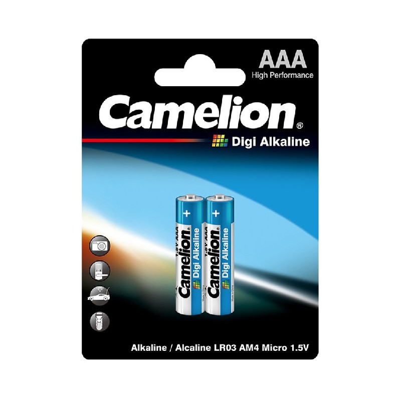 Батарейки Camelion Digi Alkaline LR03-BP2DG 2шт - фото 1 - id-p116305655