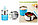 Ланч бокс двойной 930 ml (Two layers lunch box) голубой, ланч бокс для еды, фото 4