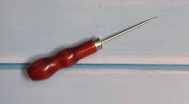 Хозяйственное шило 13 см с деревянной ручкой - фото 2 - id-p116327488