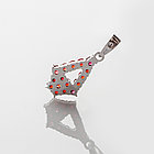 Кулон из серебра с природным богемским гранатом, фото 4