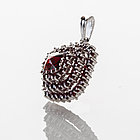 Кулон из серебра с природным богемским гранатом, фото 4