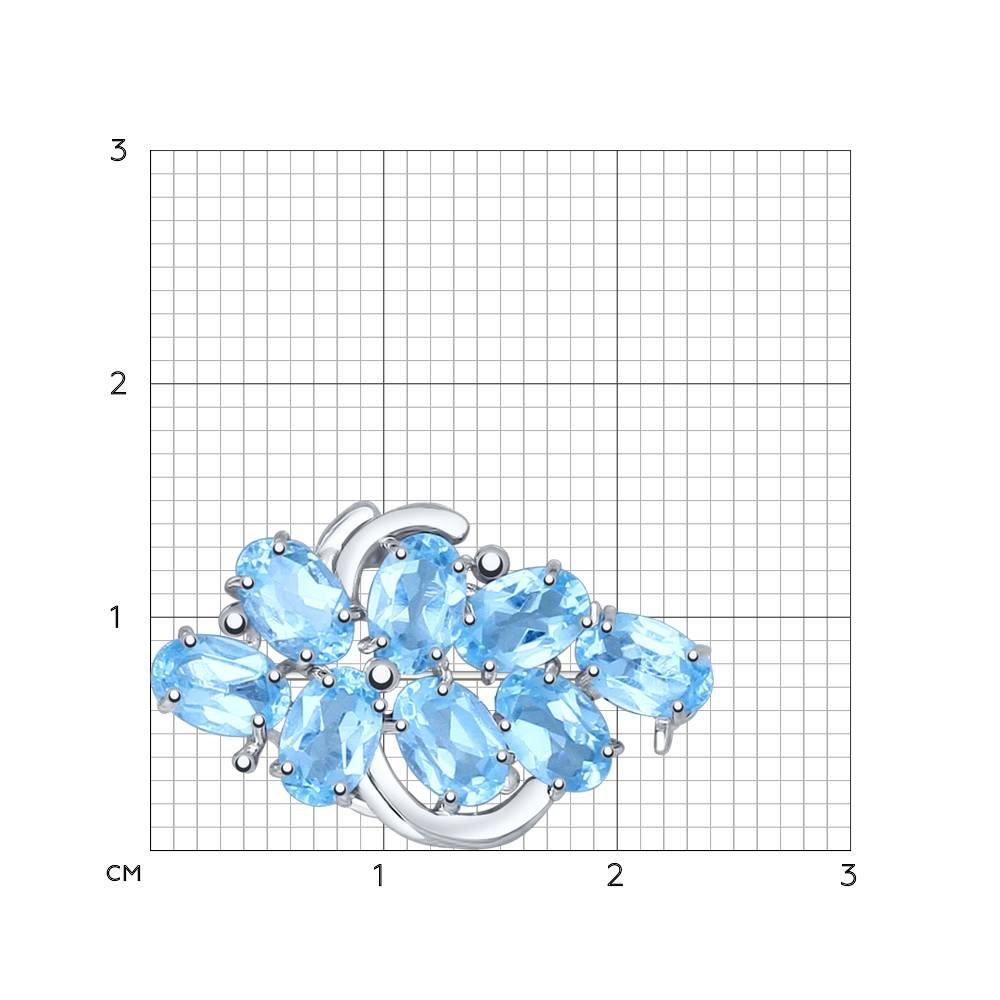 Брошь из серебра с натуральным топазом - фото 3 - id-p116333943