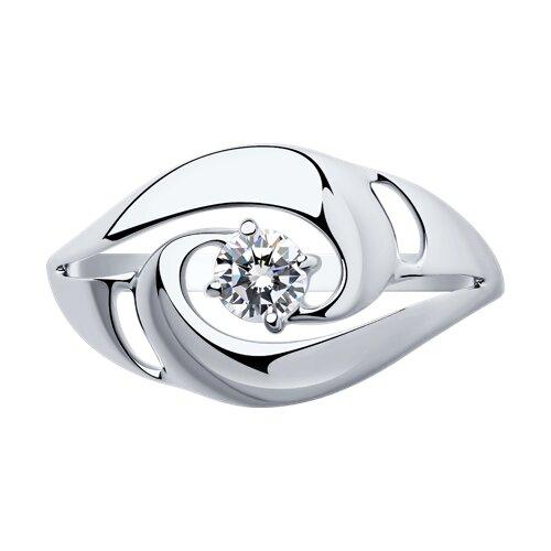 Кольцо из серебра с фианитами - размер 17 - фото 3 - id-p116334132