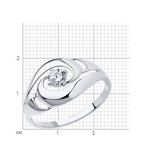 Кольцо из серебра с фианитами - размер 17 - фото 4 - id-p116334132