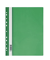 Папка-скоросшиватель СТАММ с перфорацией, А4, 160 мкм, зеленая
