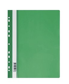 Папка-скоросшиватель СТАММ с перфорацией, А4, 160 мкм, зеленая