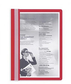 Папка-скоросшиватель, 10 шт, красный