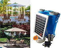 Автономная система распыления воды с таймером и солнечной панелью "Просто налей воды", 20 форсунок, 20 м