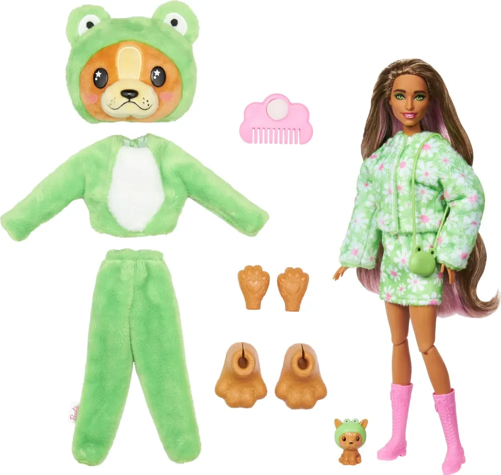 КУКЛА С АКСЕССУАРАМИ BARBIE CUTIE REVEAL PUPPY AS FROG