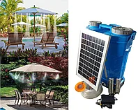 Автономная система распыления воды "Просто налей воды", 10 форсунок, труба 15 м + душ