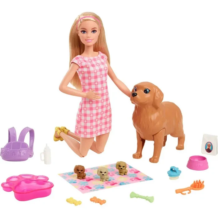 НАБОР ИГРОВОЙ BARBIE НОВОРОЖДЕННЫЕ ЩЕНКИ