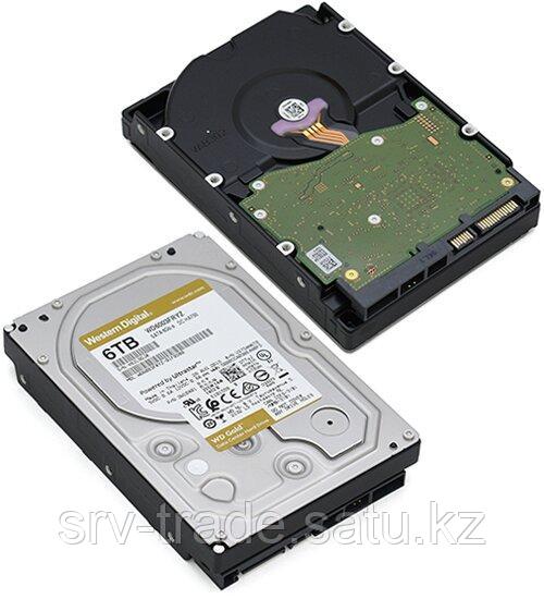 Жесткий диск Western Digital Gold, 6000 GBHDD SATA WD6003FRYZ, 7200rpm, 256MB cache, SATA 6 Gb/s - фото 1 - id-p116360918