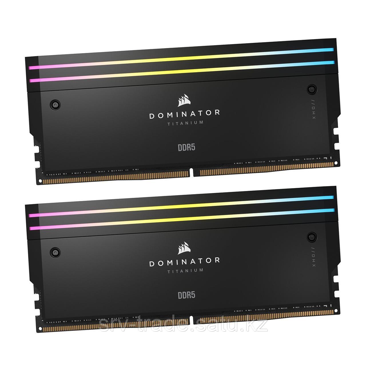 Комплект модулей памяти Corsair Dominator Titanium RGB, CMP32GX5M2X7200C34 (for Intel, 1.45V), DDR5, 32 GB, - фото 4 - id-p116360937