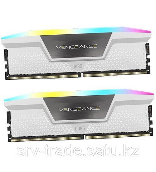 Комплект модулей памяти Corsair Vengeance RGB, CMH64GX5M2B6000C40W, DDR5, 64 GB, whiteDIMM kit - фото 1 - id-p116360951