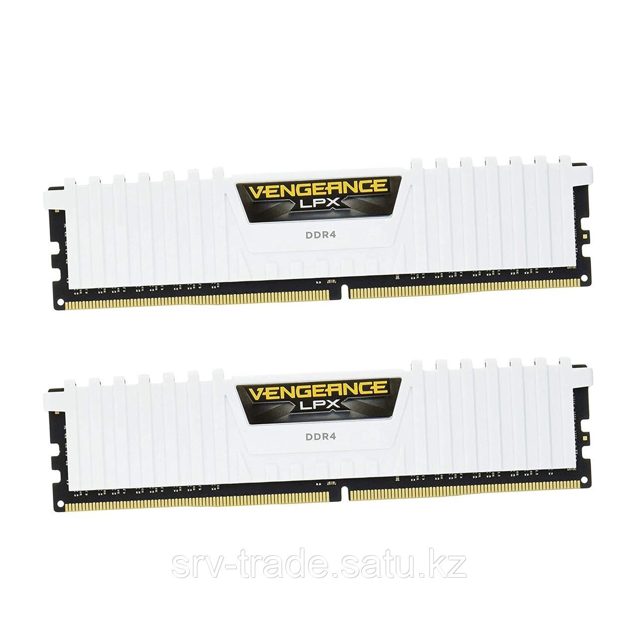 Комплект модулей памяти Corsair Vengeance LPX, CMK16GX4M2D3000C16W, DDR4, 16 GB, whiteDIMM kit - фото 4 - id-p116361018